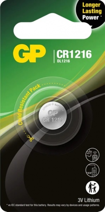 Imagine Baterie Lithium CR1216, GP Batteries