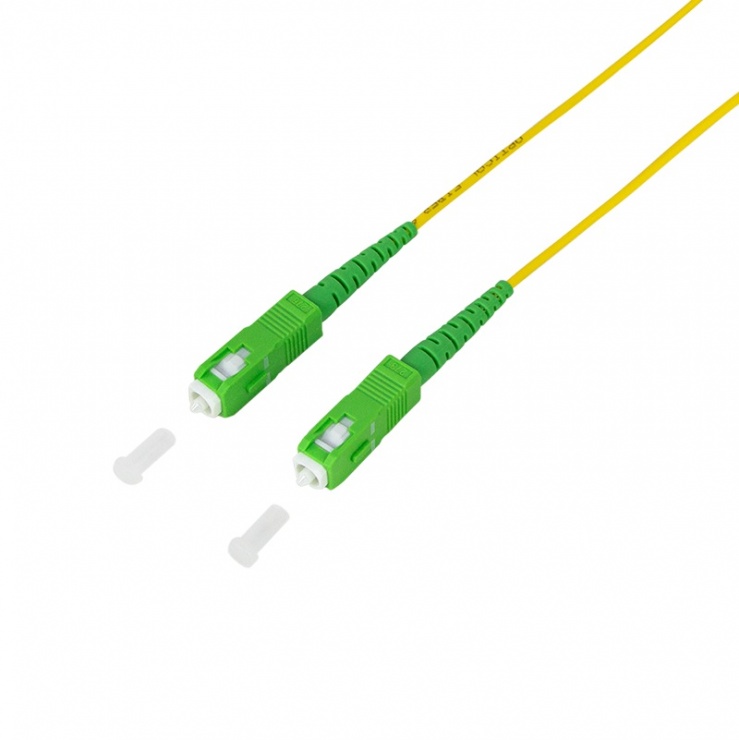Imagine Cablu fibra optica Simplex Single Mode OS2 SC/APC-SC/APC 2m, Logilink FPSSC02