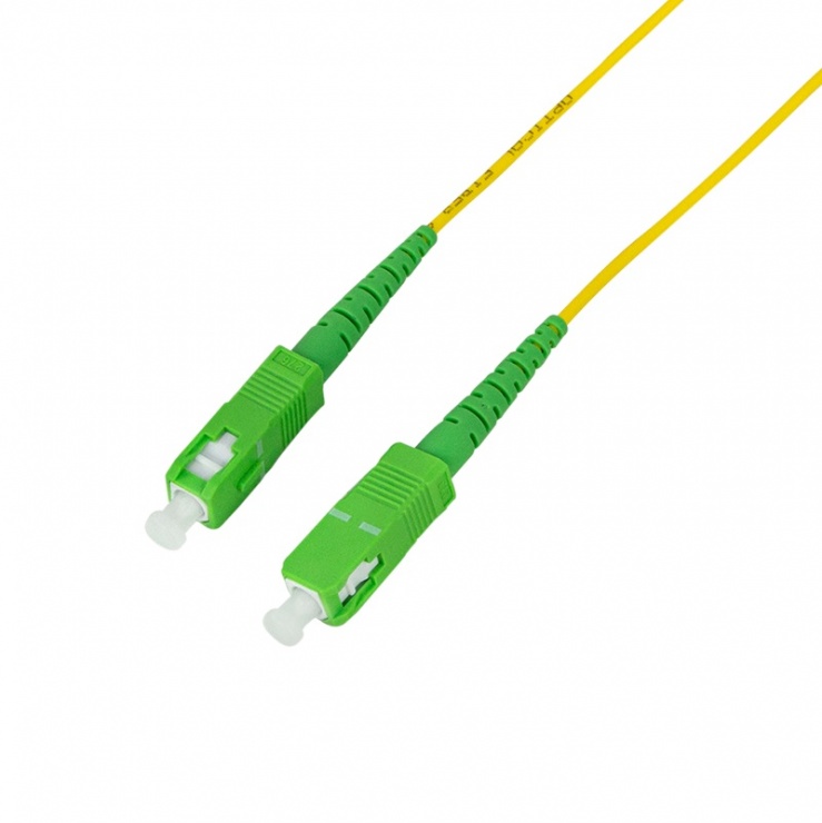 Imagine Cablu fibra optica Simplex Single Mode OS2 SC/APC-SC/APC 0.5m, Logilink FPSSC00
