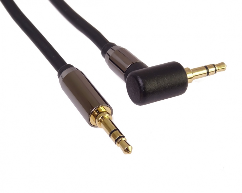 Imagine Cablu audio jack stereo 3.5mm T-T unghi 90 grade 5m, kjqmm5-90