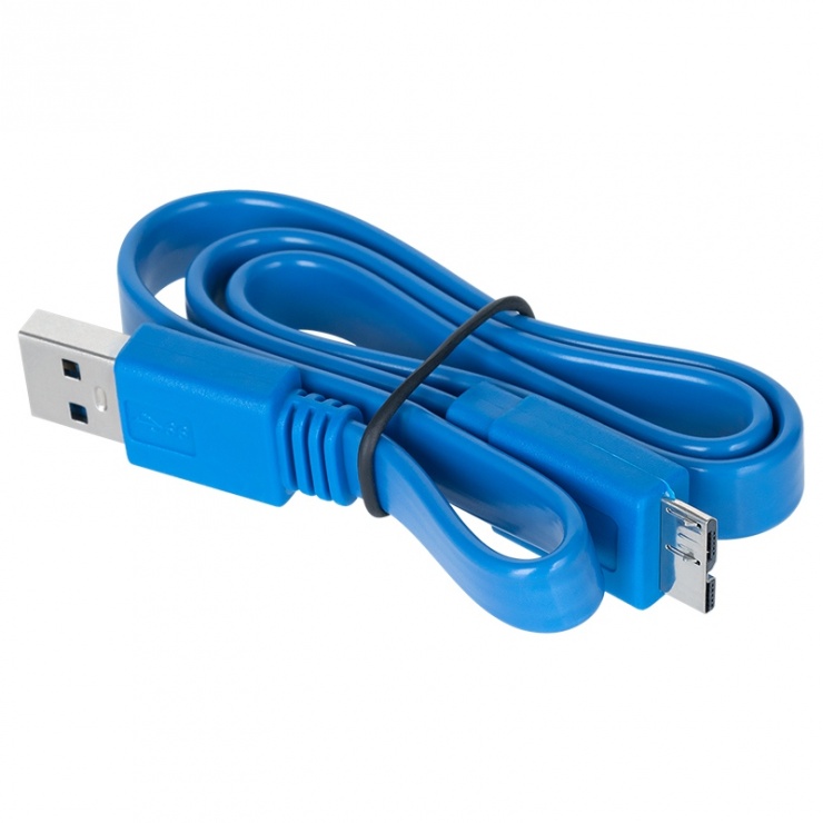 Imagine HUB USB 3.0 cu 4 porturi USB-A switch ON/OFF, KOM0940