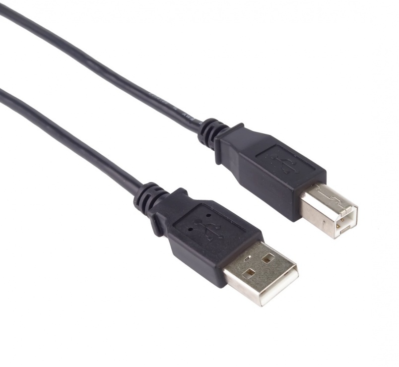 Imagine Cablu de imprimanta USB 2.0 A-B 2m Negru, ku2ab2bk