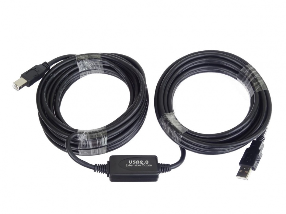 Imagine Cablu USB 2.0 A la tip B imprimanta activ 15m T-T, ku2rep15ab