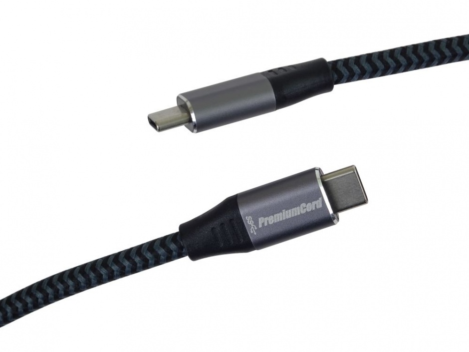 Imagine Cablu USB 3.2-C Gen 1 la USB type C T-T brodat 0.5m, ku31ct05