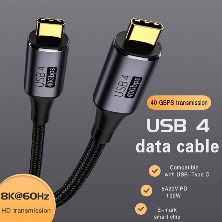 Imagine Cablu USB4 Gen3x2 40Gbps 8K60Hz 240W T-T 1.2m, ku4cr12
