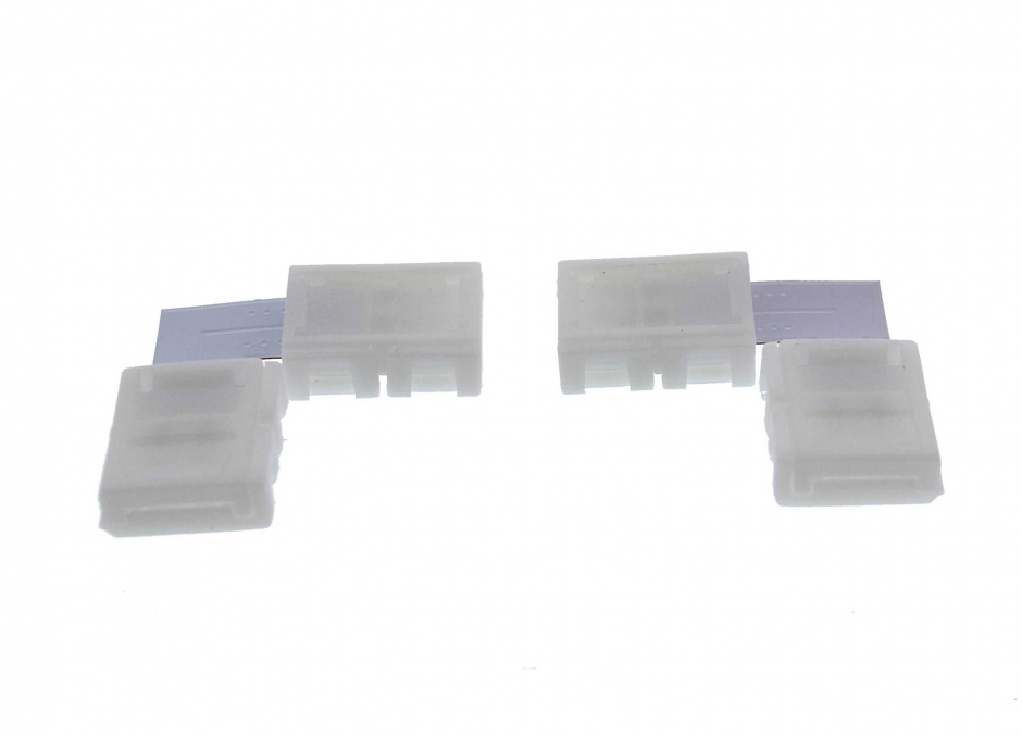 Imagine Set 2 bucati conector banda LED 8mm PCB forma L, LEDST-CON-L8-WL
