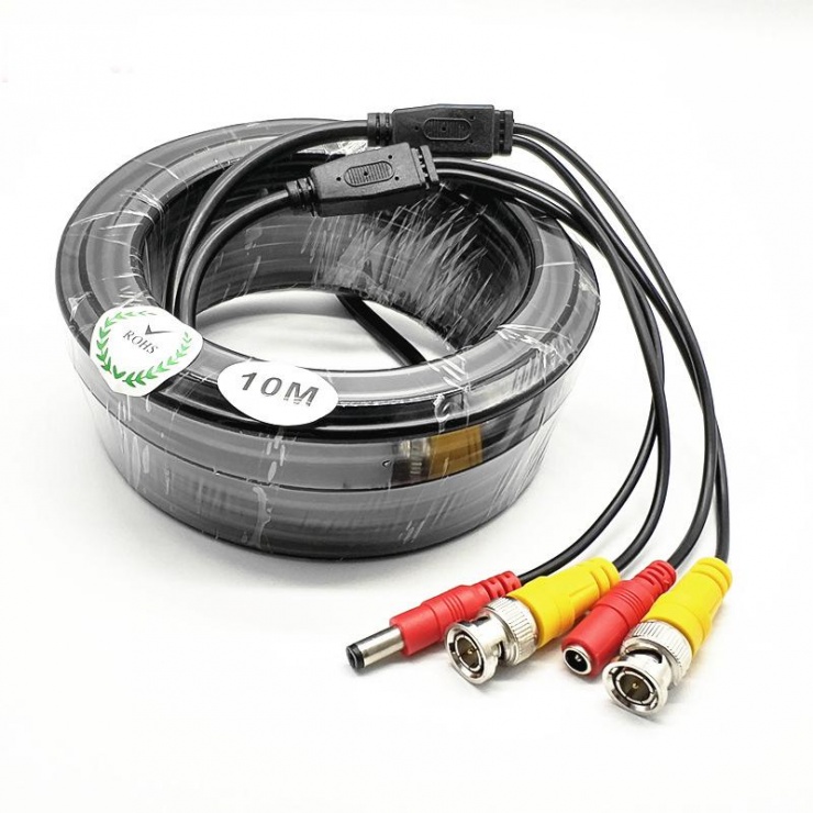 Imagine Cablu video BNC cu alimentare DC 10m, LN-EC04-10M