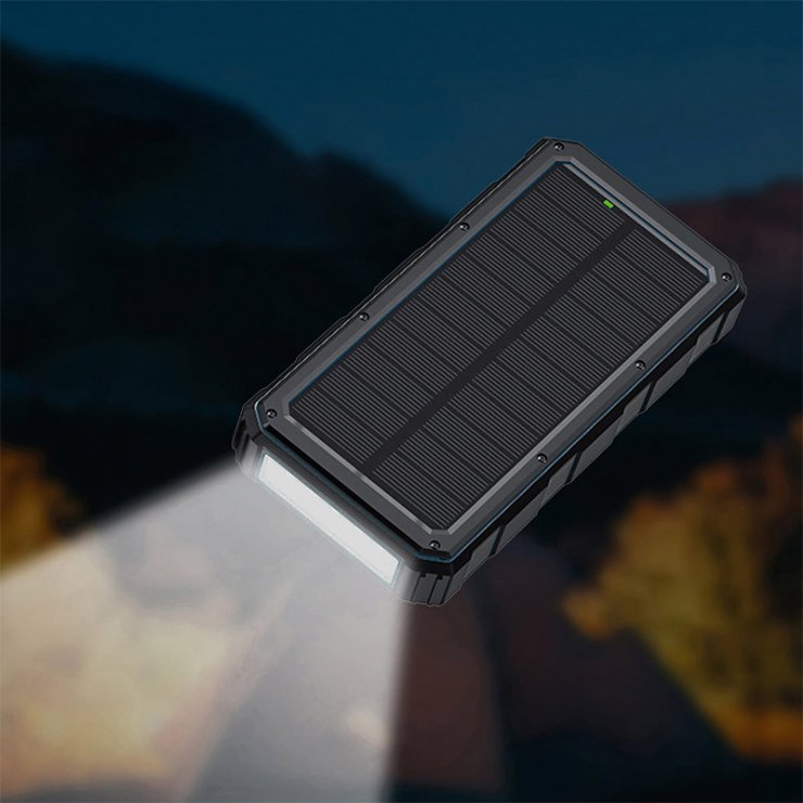 Imagine Baterie externa cu incarcare solara 20000mAh, PMPB20SP