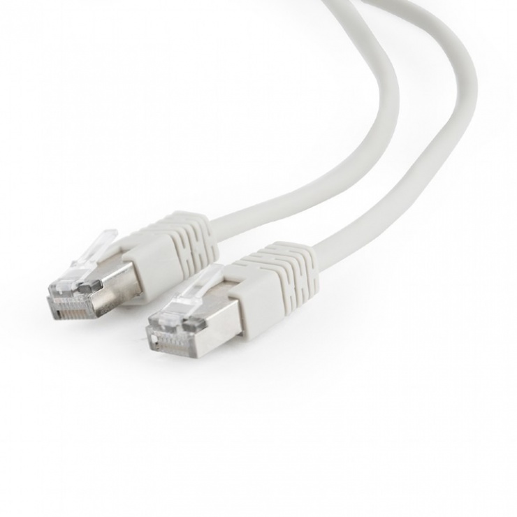 Imagine Cablu de retea FTP cat 5e 1m Gri, Gembird PP22-1M