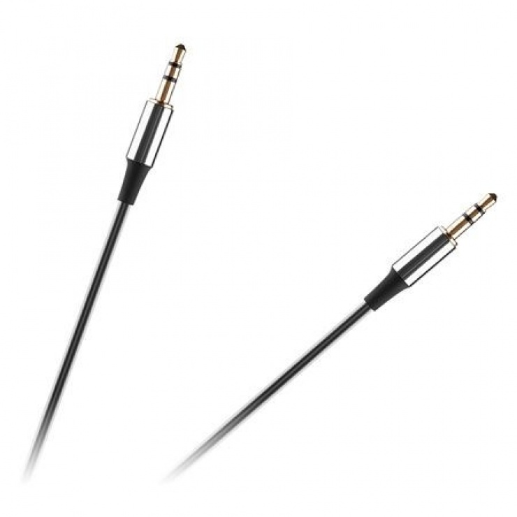 Imagine Cablu audio spiralat jack stereo 3.5mm T-T 1m, RB-6008-100-B