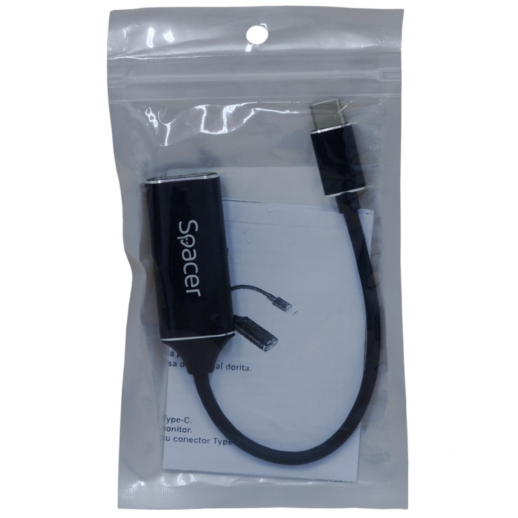 Imagine Adaptor USB 3.2 type C la HDMI 4K30Hz T-M 0.15m, Spacer SP-CM-HDMIF-01