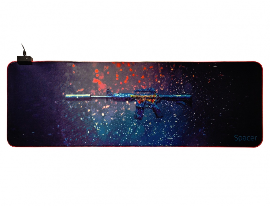 Imagine Mouse pad RGB Gaming 900 x 300mm, Spacer SP-PAD-GAME-RGB-PICT
