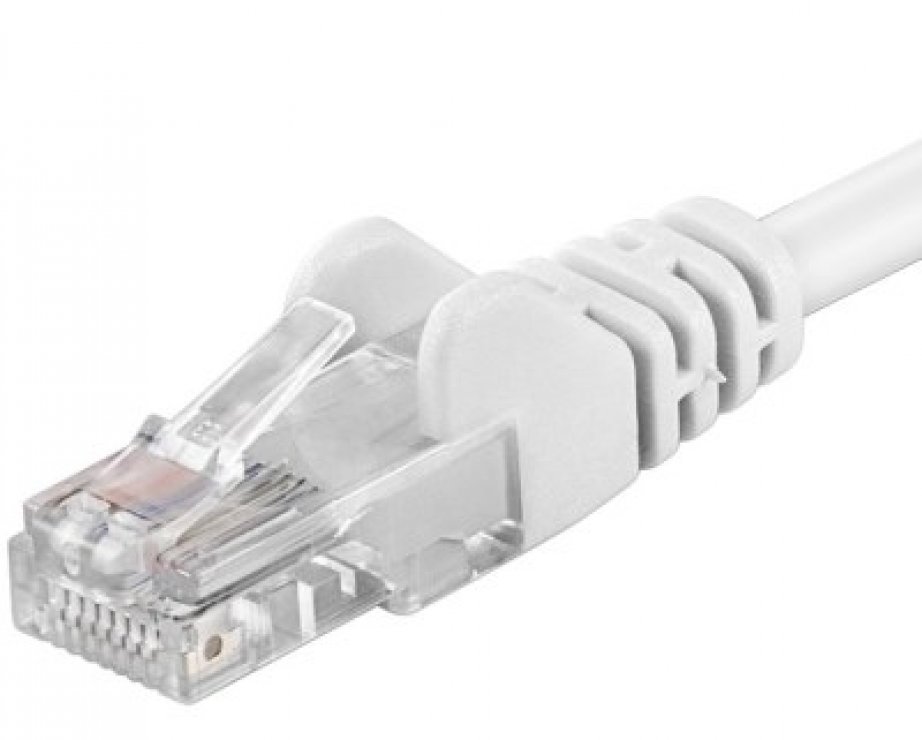 Imagine Cablu UTP cat 5e 0.25m Alb, sputp002W