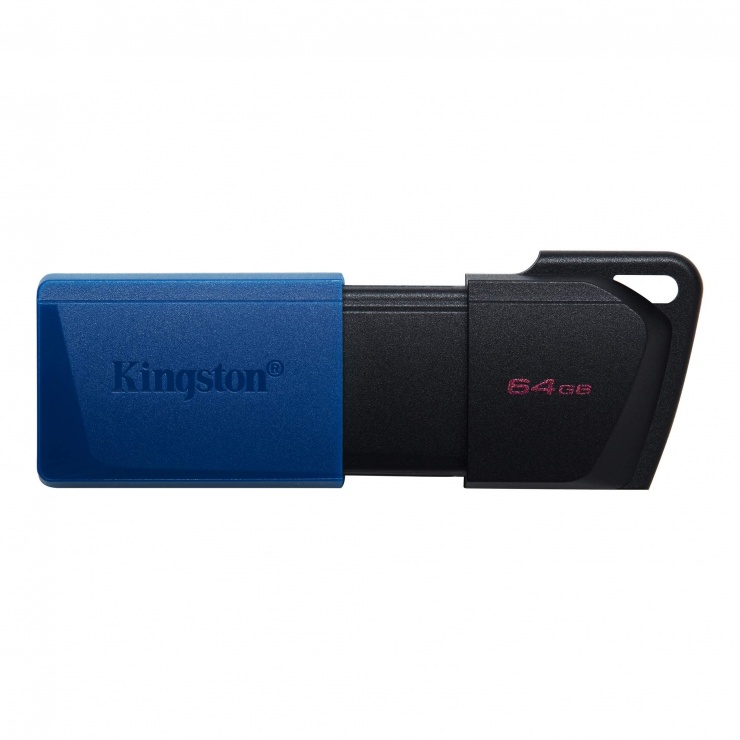 Imagine Stick USB 3.2 64GB DataTraveler Exodia M Negru/Albastru, Kingston DTXM/64GB