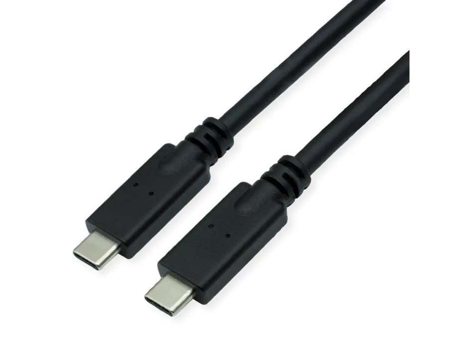 Imagine Cablu USB 3.2 type C la type C Emark 100W 5m Negru, Roline 11.02.9066
