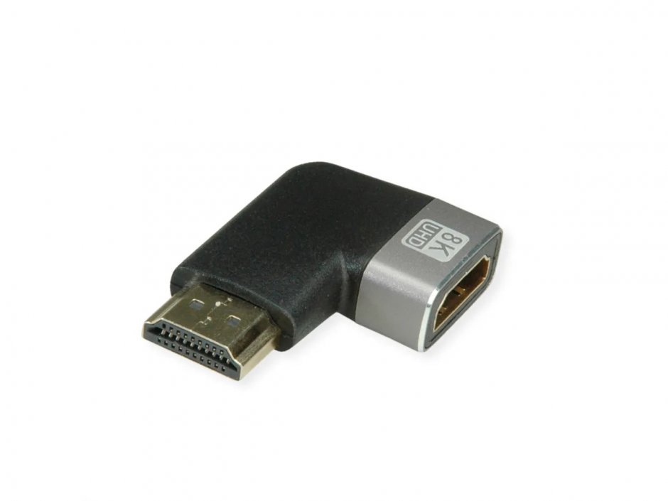 Imagine Adaptor HDMI 8K60Hz unghi 90 grade T-M, Roline 12.03.3251