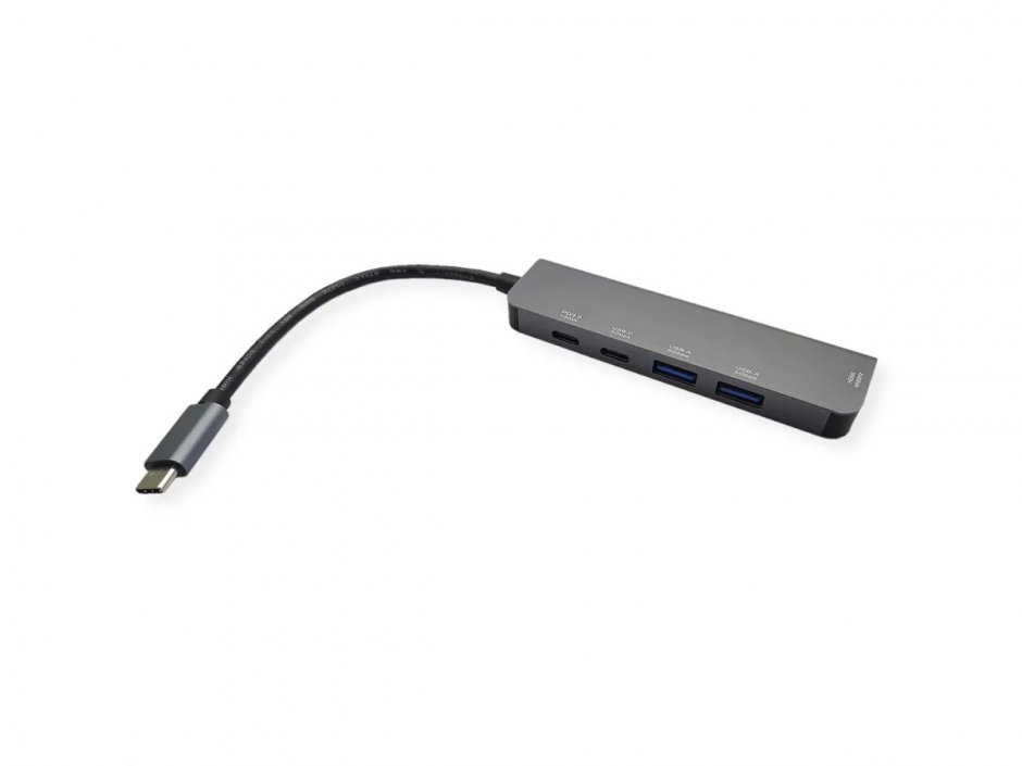 Imagine Docking station USB type C la HDMI 4K60Hz/2xUSB 3.2-A/USB type C + PD, Value 12.99.1137