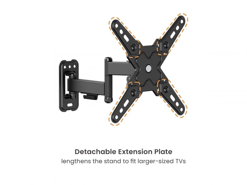 Imagine Suport perete pentru monitor 13"-43" max. 20kg, Value 17.99.1234