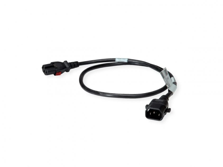 Imagine Cablu de alimentare TwyLock C14 - C15 10A Negru 1m, Bachmann BRN0521