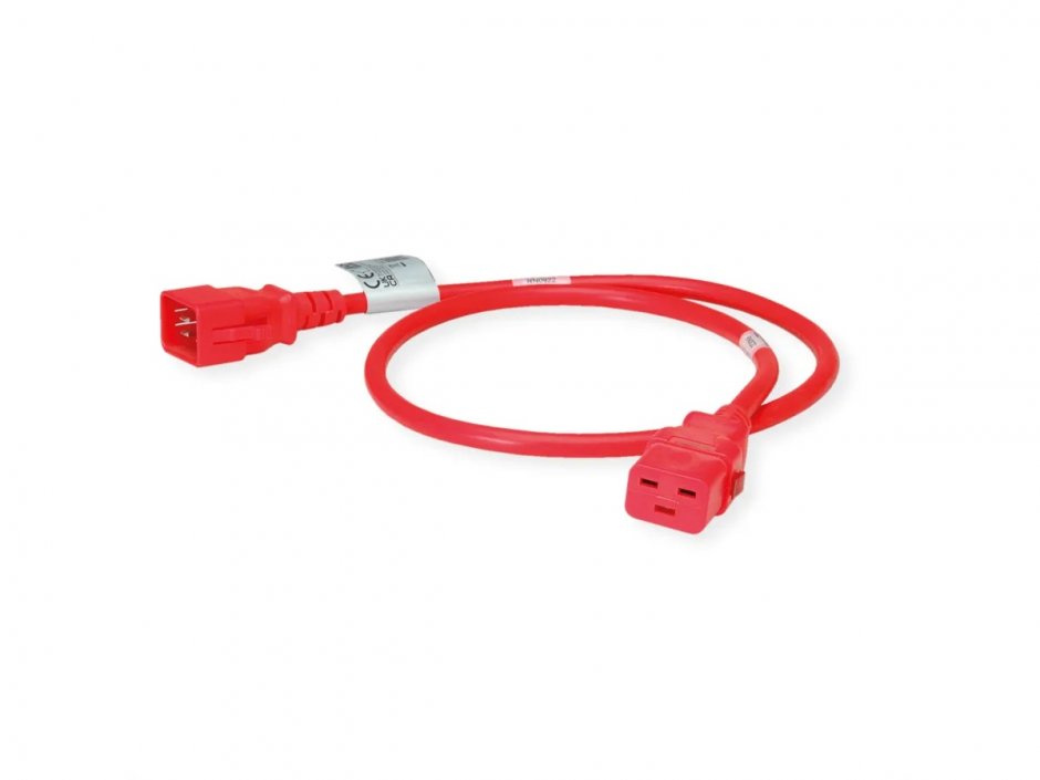 Imagine Cablu de alimentare TwyLock C19 - C20 16A Rosu 1m, Bachmann BRN0922