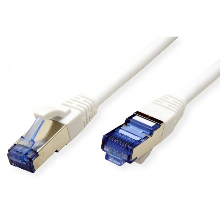 Imagine Cablu retea RJ45 S-FTP (PiMF) Cat 6a LSOH Alb 0.5m, Value 21.99.1970