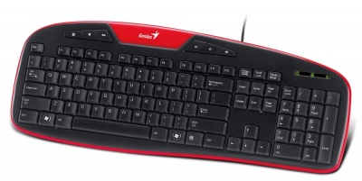 Imagine Tastatura GENIUS KB-M205, multimedia, Red, USB