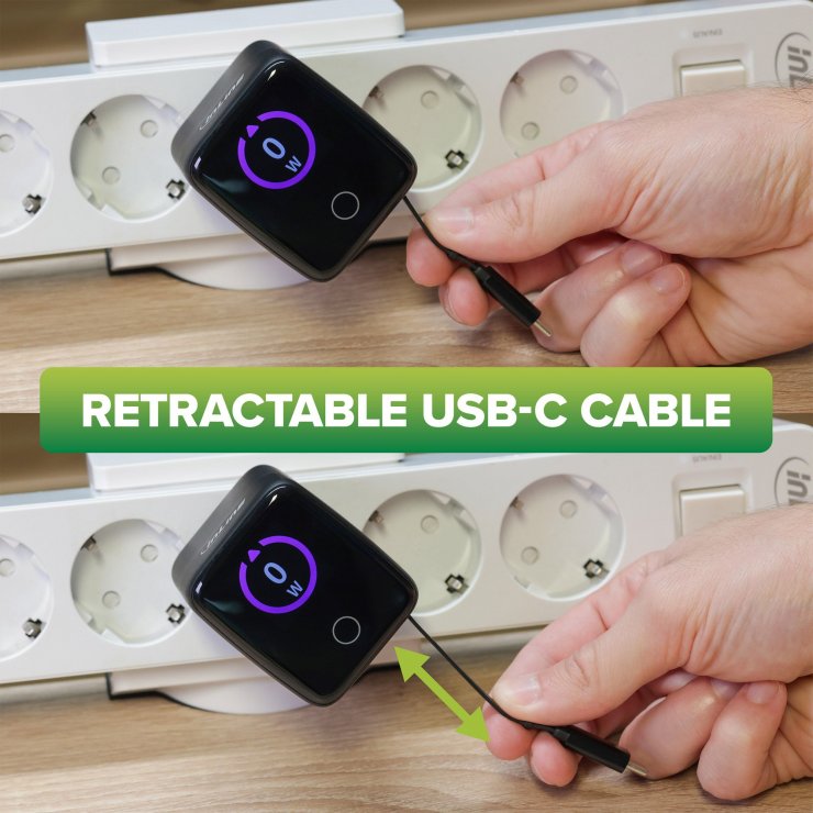 Imagine Incarcator priza USB-C PD + USB-A QC 70W + cablu 60cm, InLine IL31507R