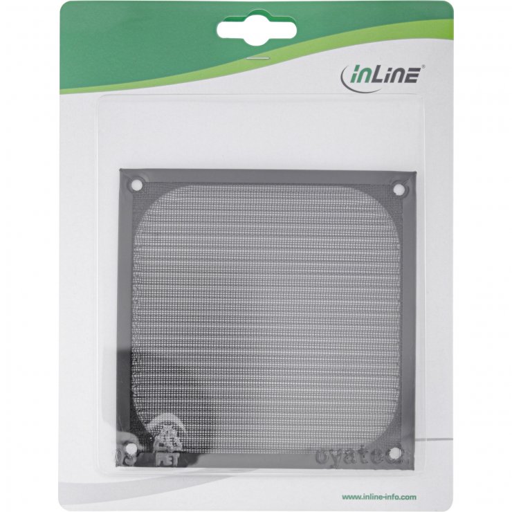 Imagine Filtru aluminiu pentru ventilator 120x120mm Negru, InLine IL33370S