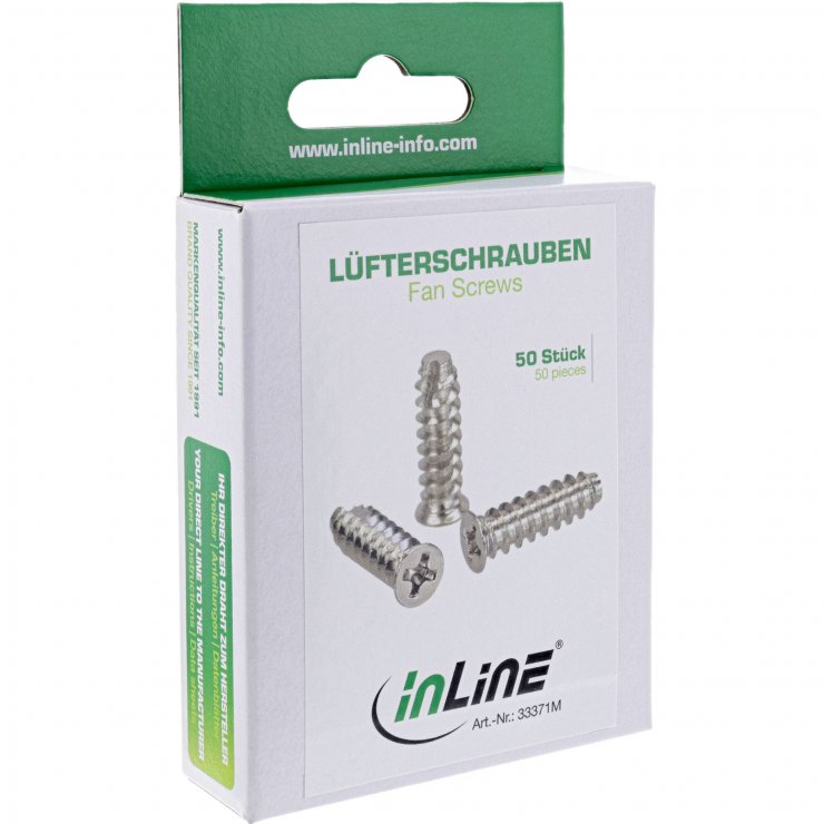 Imagine Set 50 buc surub pentru fan 5x16mm, InLine IL33371M