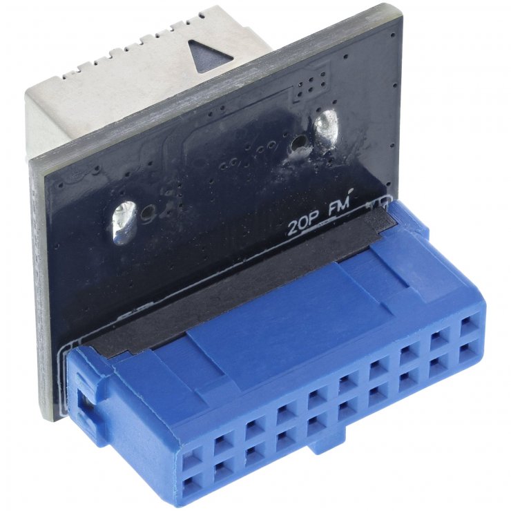 Imagine Adaptor pin header USB 3.1 la USB type C Key A, InLine IL33446E