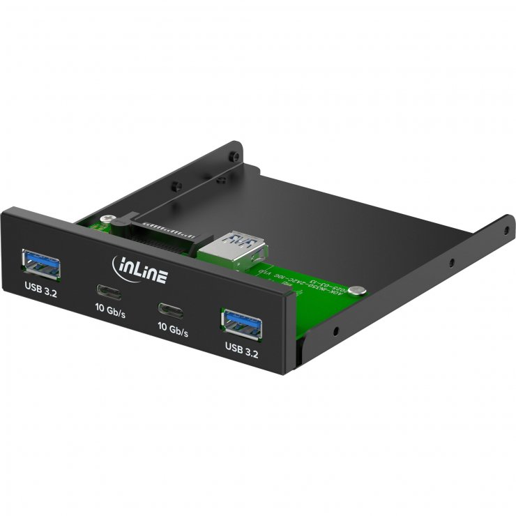 Imagine Front panel 3.5" 2 x USB-A + 2 x USB-C, InLine IL33456C