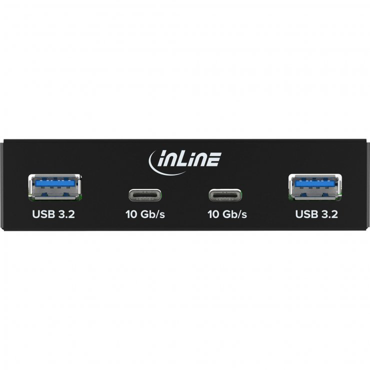 Imagine Front panel 3.5" 2 x USB-A + 2 x USB-C, InLine IL33456C