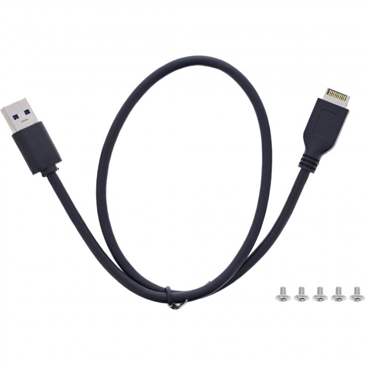 Imagine Front panel 3.5" 2 x USB-A + 2 x USB-C, InLine IL33456C