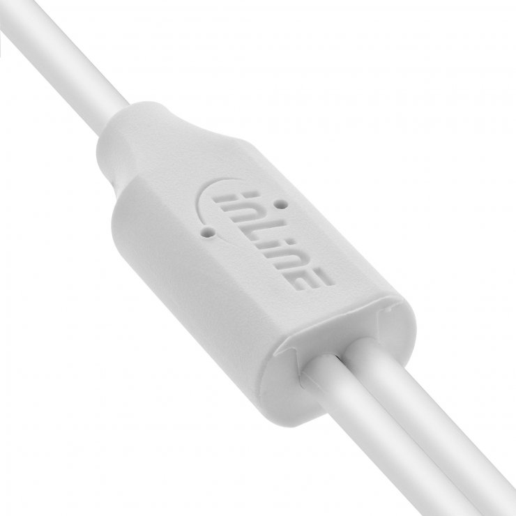 Imagine Cablu de alimentare USB-A la 2 x USB type C T-T 2m Alb, InLine IL35122W