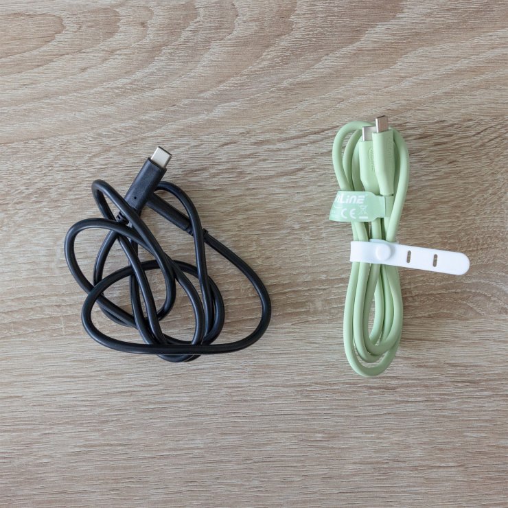 Imagine Cablu USB 2.0 type C fast charging silicon 100W Verde 2m, InLine IL35892G