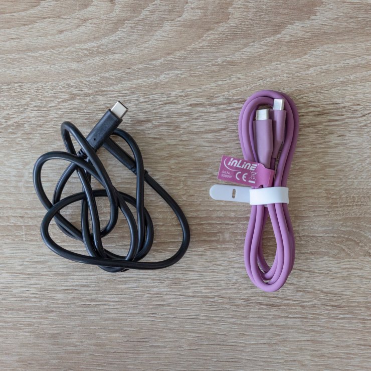 Imagine Cablu USB 2.0 type C fast charging silicon 100W Mov 1m, InLine IL35891P