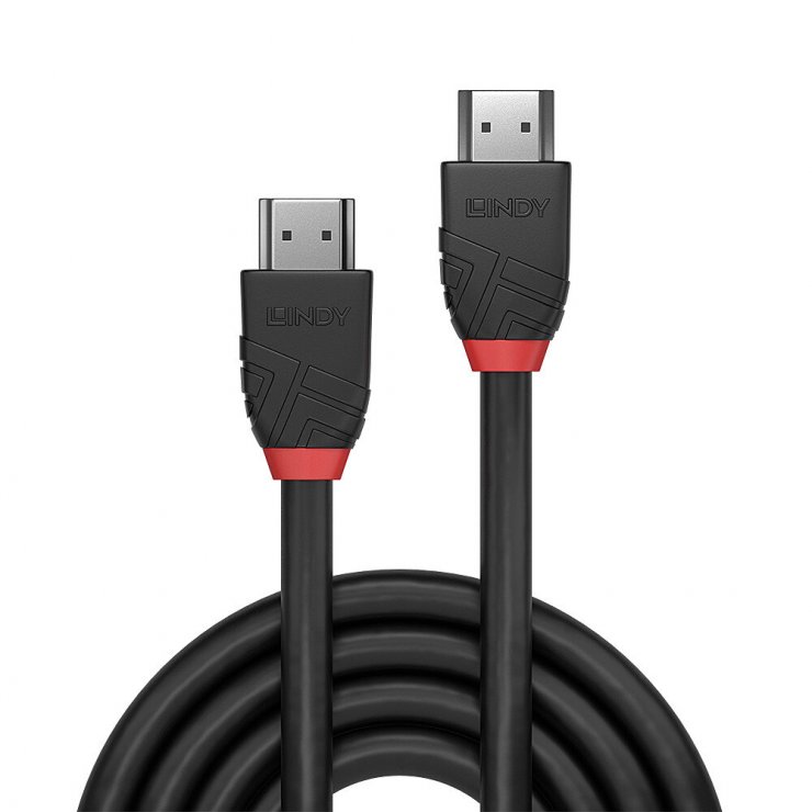 Imagine Cablu HDMI Black Line 8K60Hz/4K120Hz 7.5m, Lindy L37255