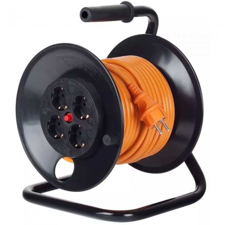 Imagine Prelungitor/tambur Schuko la 4 x Schuko 25m, Bachmann B392.225