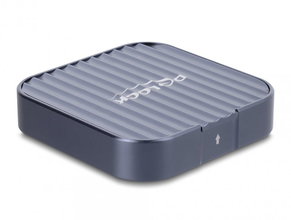 Imagine Rack extern magnetic USB Type C 10Gbps la M.2 NVMe/SATA SSD, Delock 42032