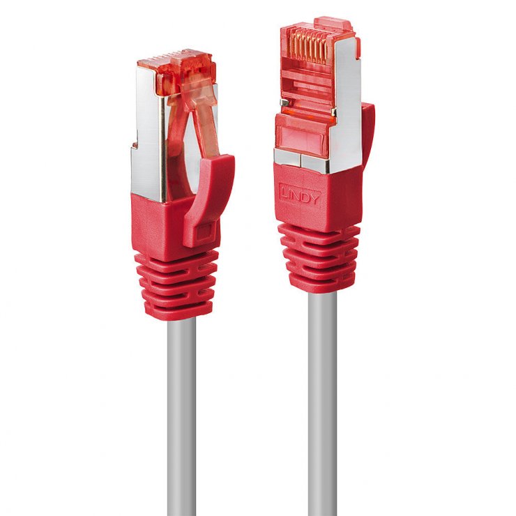 Imagine Cablu de retea RJ45 crossover Cat.6 S/FTP 15m Gri, Lindy L47843