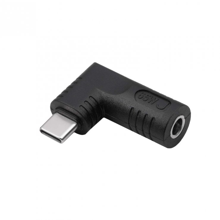 Imagine Adaptor USB type C la DC 4.8 x 1.7mm 65W T-M, Akyga AK-ND-D10