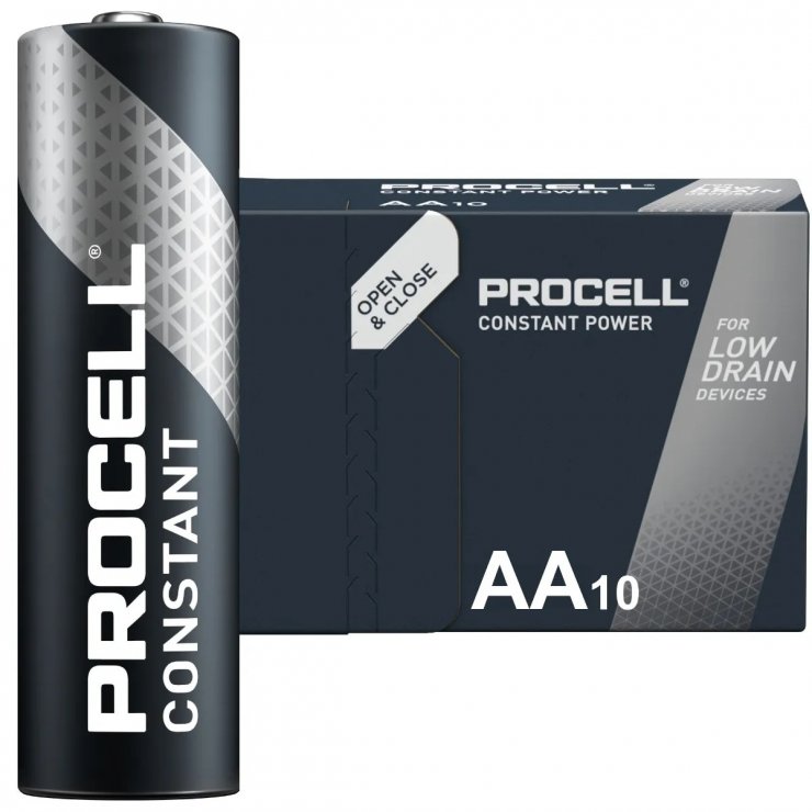 Imagine Set 10 buc baterie alkaline AA LR6, Procell Constant