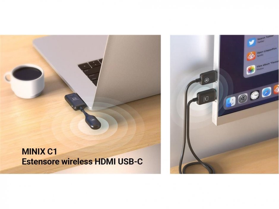Imagine Extender HDMI Full HD wireless max. 50m, REC-HDMI-C1-MNX