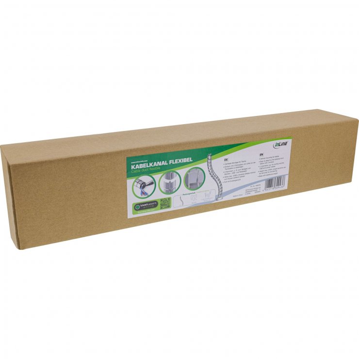 Imagine Organizator cabluri/canal cablu 0.8m Silver, InLine IL59997B