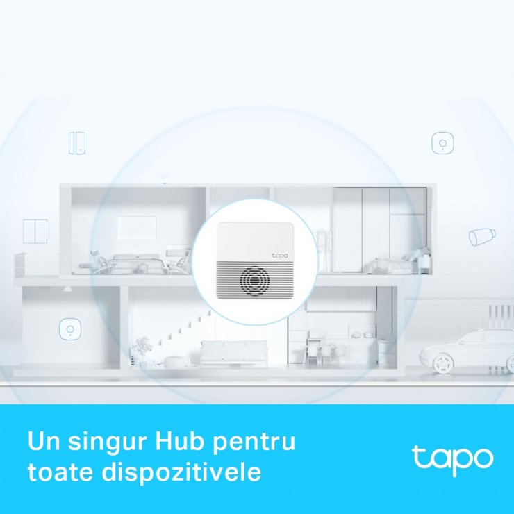 Imagine Hub smart pentru Tapo pana la 64+4 dispozitive, TP-LINK Tapo H200