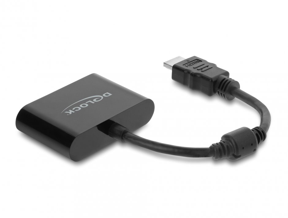 Imagine Adaptor HDMI la 2 x USB type C (DP Alt Mode) 4K60Hz T-M 0.18m, Delock 63000