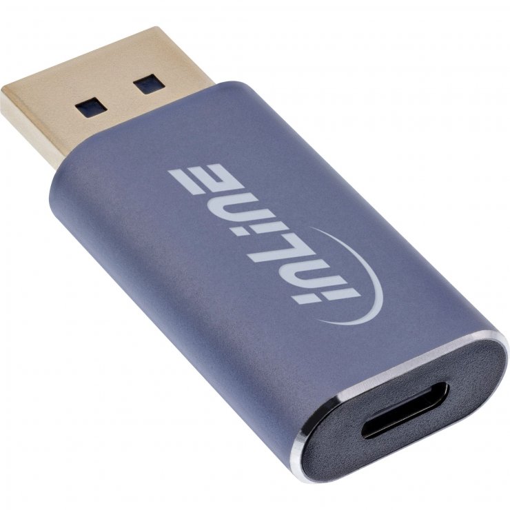 Imagine Adaptor DisplayPort la USB-C 8K60Hz/4K240Hz T-M bidirectional, InLine IL64107I