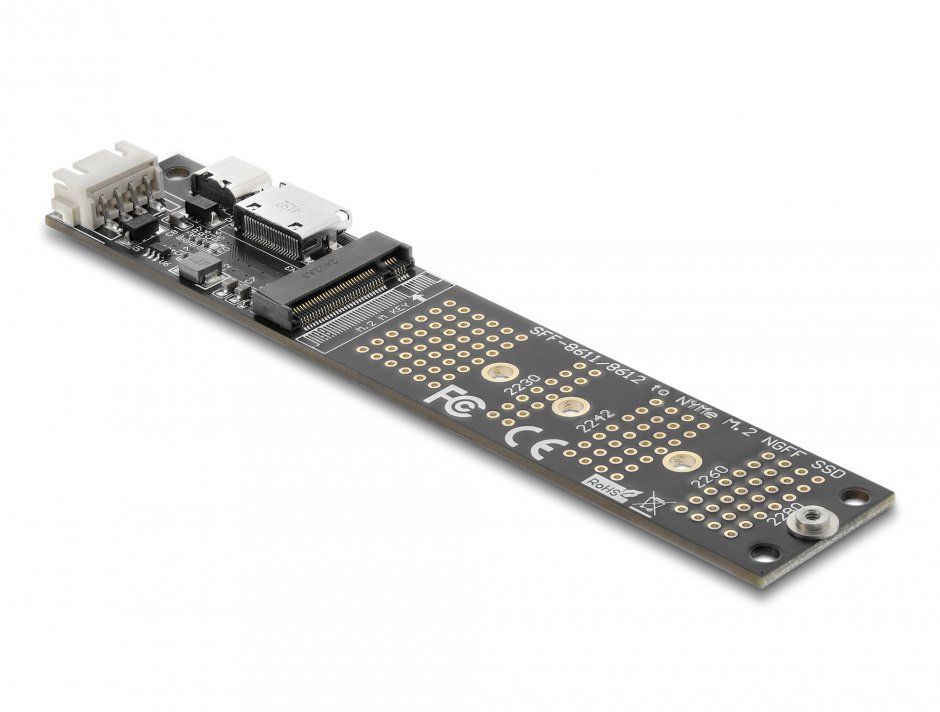 Imagine Convertor OCuLink la M.2 Key M NVMe SSD, Delock 64291