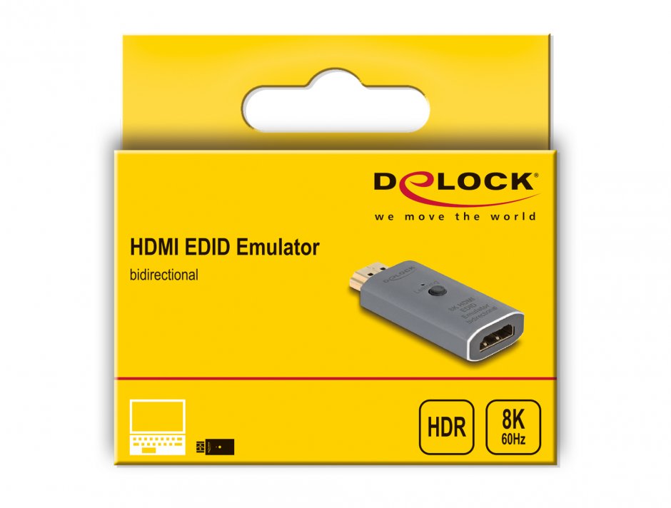 Imagine Emulator HDMI EDID Emulator 8K60Hz bidirectional, Delock 64321