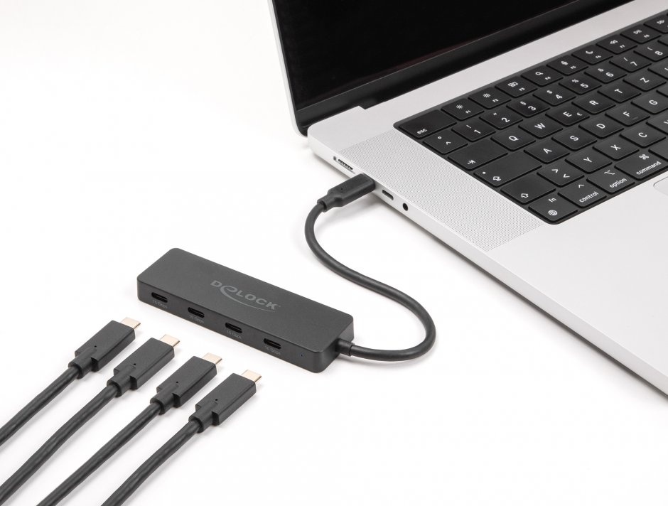 Imagine HUB USB type C 10Gbps la 4 x USB type C, Delock 64322